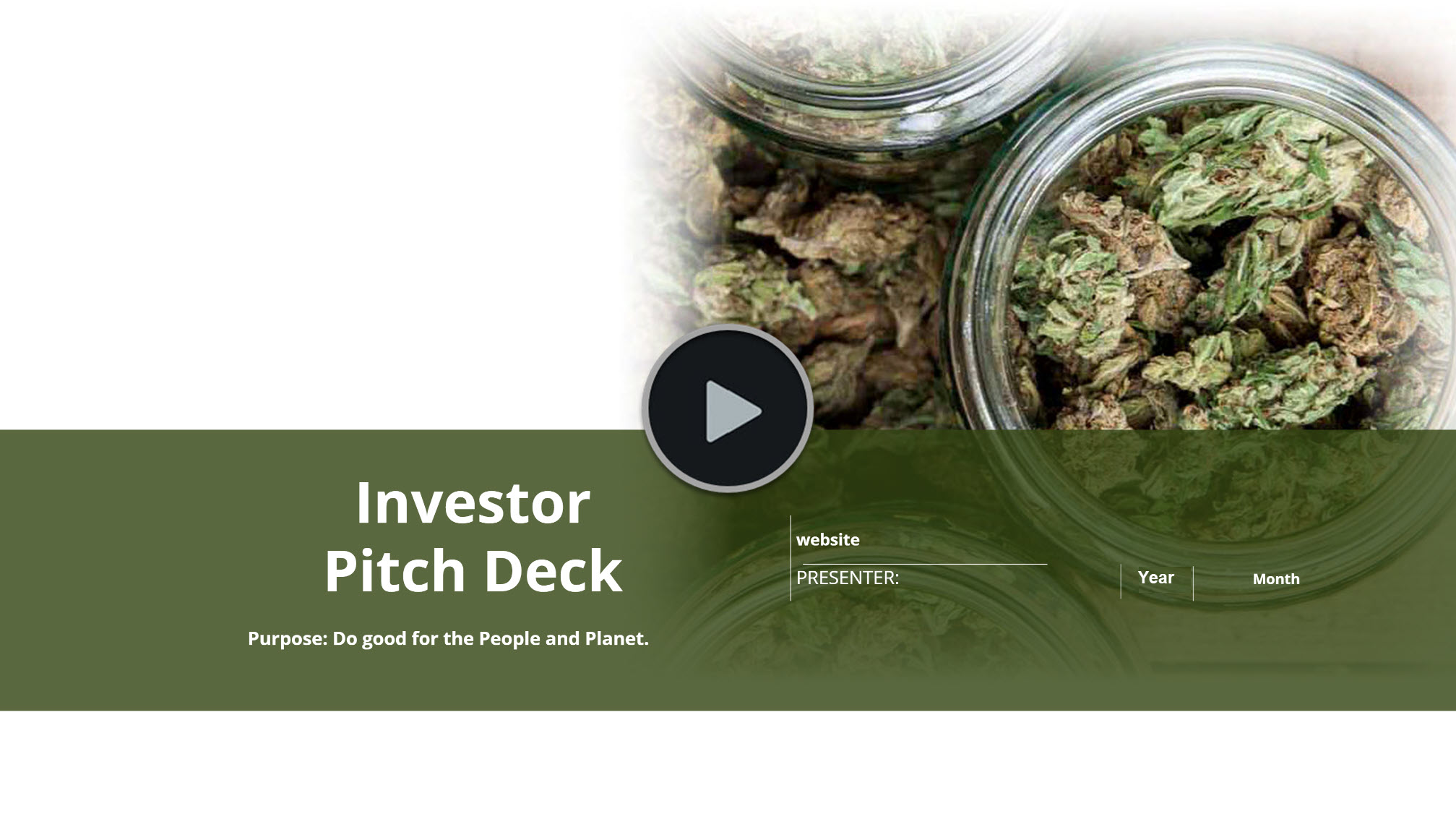 Hemp Nursery Cultivation Curing Extraction Investor Pitch Deck